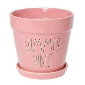 New Rae Dunn “Summer Vibes” 7in Ceramic Planter